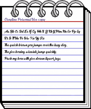 Groyline Personal Use Regular animated font preview